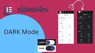 Elementor: How to enable Dark UI Mode
