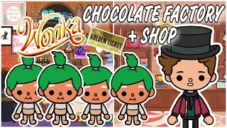 WONKA! 🎩🤩 CHOCOLATE FACTORY + SHOP 🍫😋 TOCA LIFE WORLD 🌍