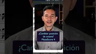 Cambiar posición de octava de una nota con MuseScore 4