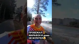 Пробежал марафон и даже не вспотел!😂 #бег #марафон #марафонец #ультрамарафон