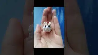 Хомячок амигуруми из бисера