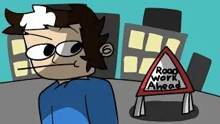 Road work ahead vine (Animated)