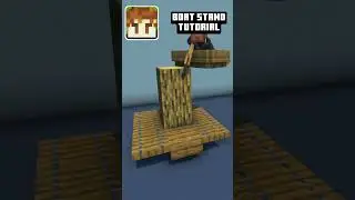 Minecraft boat stand tutorial #minecraft #tutorial #survival #build