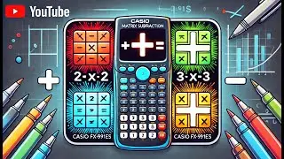 Matrix Subtraction in Scientific Calculator | How to Subtract Matrix in Scientific Calculator