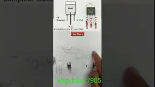 7905 Nagative Regulator Full Information||#shorts #shortvideo #reelsvideo #electronic #viral