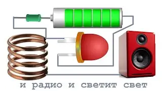 Радиоприемник Детекторный из СВЕТОДИОДА и медной пружинки 