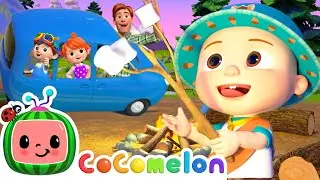 JJ's Family Camping Vacation | Little Angel & Cocomelon Nursery Rhymes