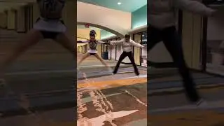 Teaching my sister cheerleading 