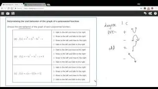 Determining the end behavior of the graph of a polynomial function