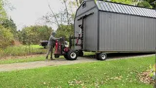 Storage Shed Delivery (Trailer & Mule)