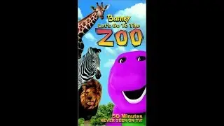 Barney: Let's Go To The Zoo 2001 VHS