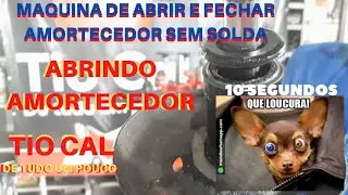 Máquina abrir e fechar amortecedor sem solda - Corte de amortecedor na TC22.
