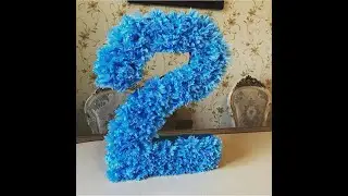 2 Regemin salfetle hazırlanması@ 2 rakamın peçete ile yapımı@ ad günülerine özel @ dekor regemler