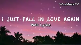 I JUST FALL IN LOVE AGAIN - WITH LYRICS | REYNE COVER | YourMusicTV