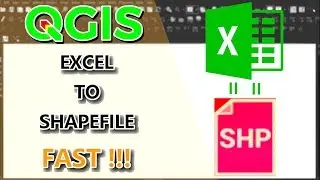 HOW TO CONVERT EXCEL TABLE TO POINTS FAST! - QGIS
