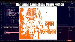 Hanuman Janmotsav Using Python Turtle Code | Python Programming Hub