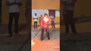 Girl power 😨 Ultimate style fire silambam #girlpower #motivation #stickmansilambam #martialarts