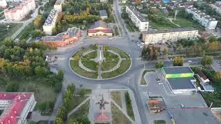 Площадь победы с квадрокоптера.  Киров Калужская область