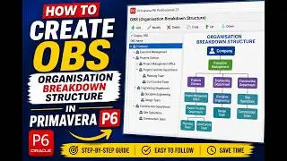 Primavera P6|Organisation Breakdown Structure |Project Management |Certified PMP