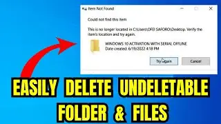How to Delete Files That Cannot Be Deleted in Windows 11/10 | Fix ‘Folder Access Denied’ Error
