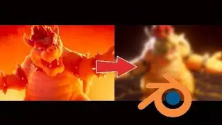 I made Bowser from the Mario Movie in Blender