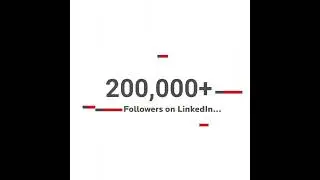 200,000 Followers on LinkedIn | Promotion | 