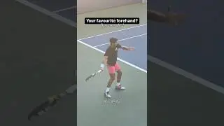 Which forehand is your favourite: Alcaraz, Shelton, Rune or Sinner? 🎾 🔝 #Tennis