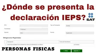 ¿Dónde se presenta la declaración Pago definitivo IEPS?