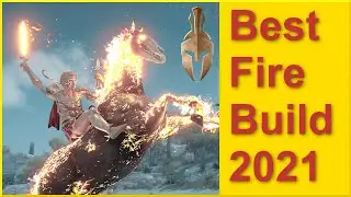 Assassins Creed Odyssey - Best Fire Build 2021 - Fire Sword + Arrows - 100% Crit - Damage over Time!