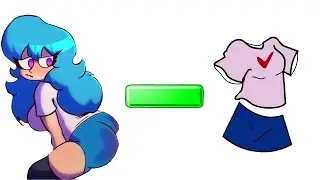 FNF Sky - Clothes = ? | Friday night funkin animation | FNF characters