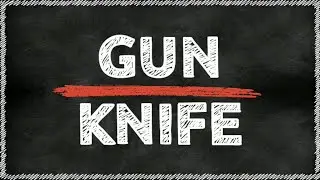 English expressions. Gun and Knife.
