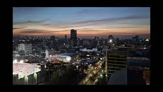Play your acoustic guitar to the setting sun 🌞 #bangkok #timelapse