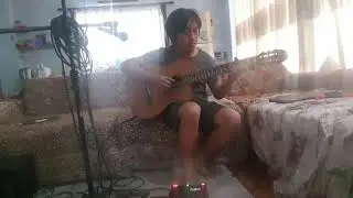 All In The Waiting (shortened cover of Buckedhead) Line 6 HX Stomp - Nylon Guitar with Looper.