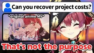 Marine Reveals Her Thoughts on Project Costs Organized by Holomem[Hololive/EngSub/JpSub]