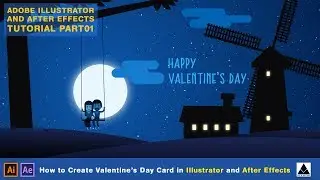 Valentine's Day Tutorial in Adobe Illustrator and After Effects Part01