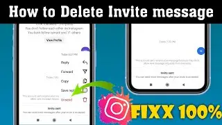 How to unsend invite message on Instagram || Instagram invite sent problem || Insta invite delete