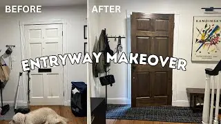 Small Entryway Makeover + Decorate with Me | Home Renovation Series