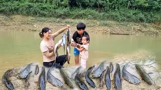 The process of trapping fish naturally and selling it at the market