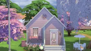 Pink Tiny House | Sims 4 Speed Build