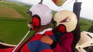jamies 1st pleasure flight in a microlight