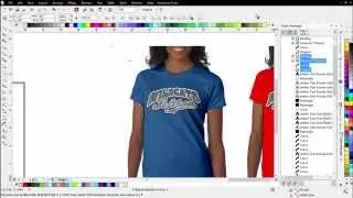 Custom Color T-Shirt Model Mock Up with Auto Mock Up