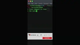 Linux Command To Clear The Terminal | Linux Tutorials | Tech Blooded |