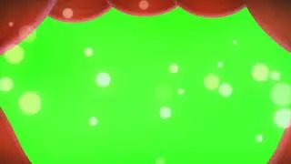 stage entrance overlay with particles green screen