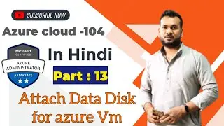 How to Add a Data Disk to an Azure Virtual Machine |  Azure VM Disk Create & Attach Disk | 