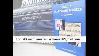 Knjiga SKOLA NARODNE MUZIKE ZA HARMONIKU \Cukaricko kolo\