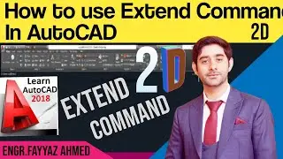 How to Use Extend Command In AutoCad 