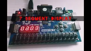 7 segment display on Basys 3(VHDL)