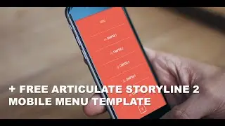 Setup your master slides with a custom Articulate Storyline 2 menu