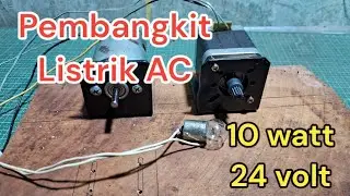Mini generator pembangkit listrik dari stepper