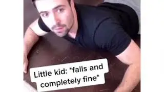 Little kids falling tik tok